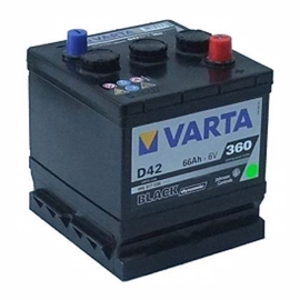 Varta D42 Bilbatteri 6 volt 66Ah 066 017 036